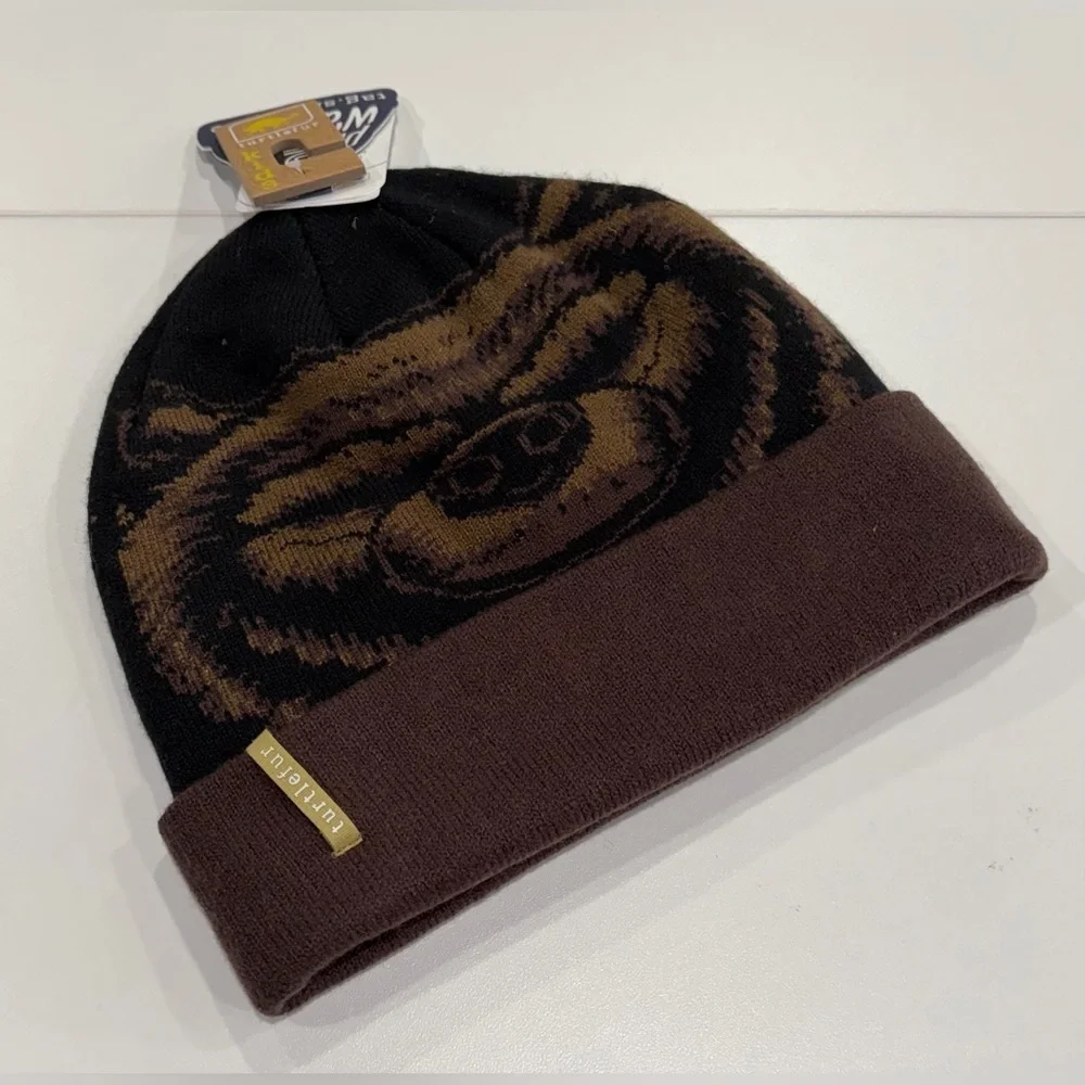 Turtle Fur Claw Beanie Kids Bear Brown Hat 100% Acrylic Soft Cozy Winter NWT